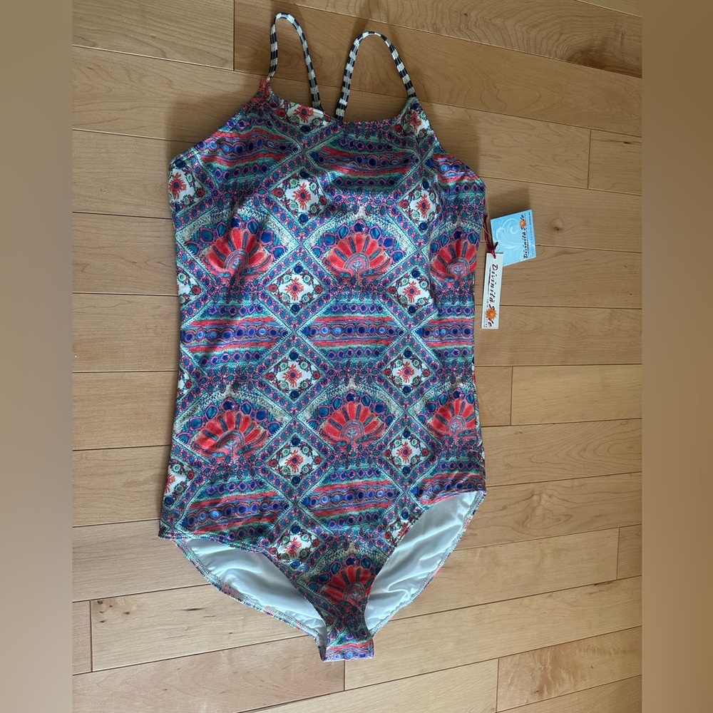 Vibrant Sailor Strappy Back One Piece